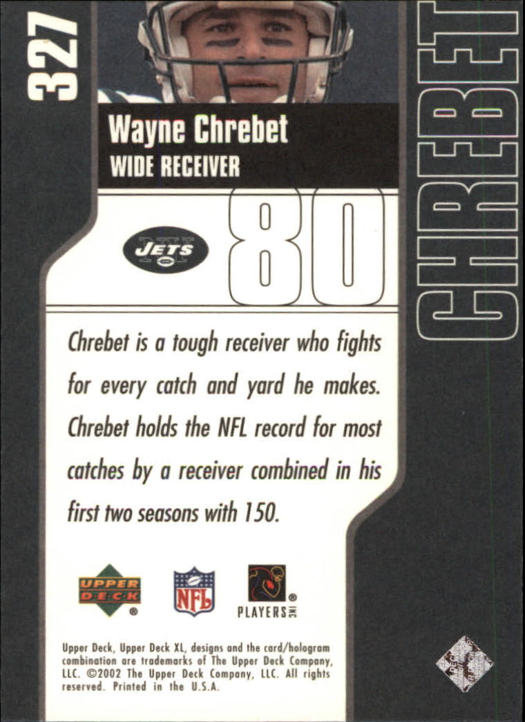 2002 XL (Upper Deck) Football "Main Set" Cards #301 to #596 - Picture 39 of 241