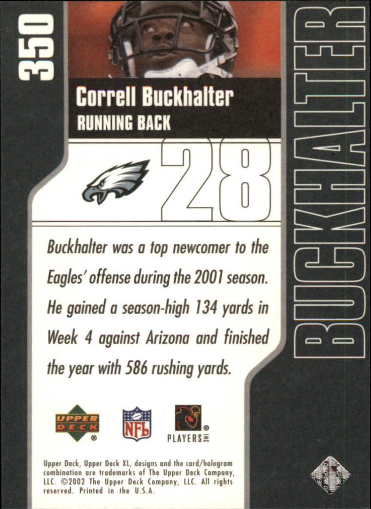 2002 XL (Upper Deck) Football "Main Set" Cards #301 to #596 - Picture 59 of 241