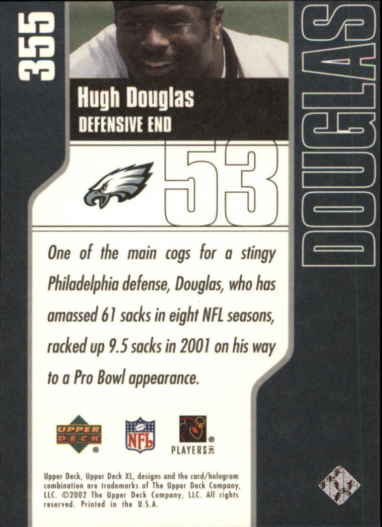 2002 XL (Upper Deck) Football "Main Set" Cards #301 to #596 - Picture 63 of 241