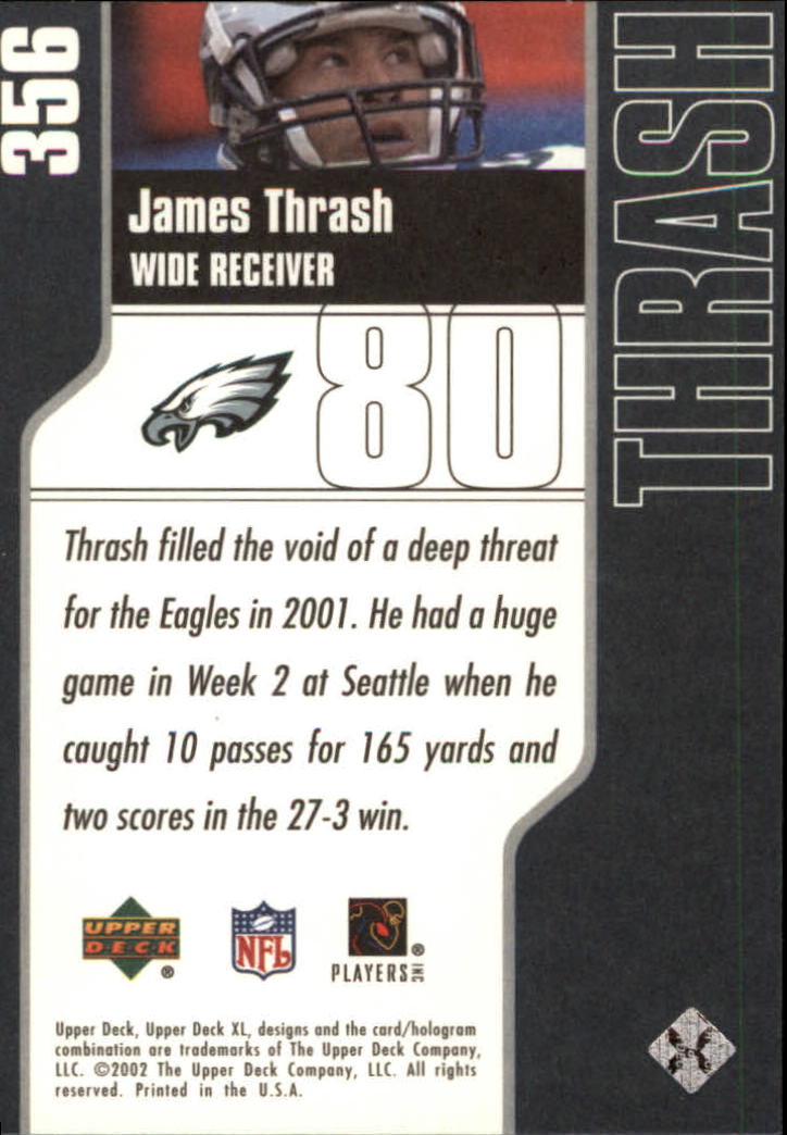 2002 XL (Upper Deck) Football "Main Set" Cards #301 to #596 - Picture 65 of 241