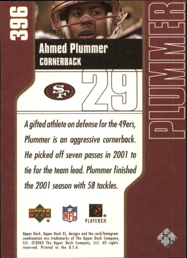 2002 XL (Upper Deck) Football "Main Set" Cards #301 to #596 - Picture 91 of 241