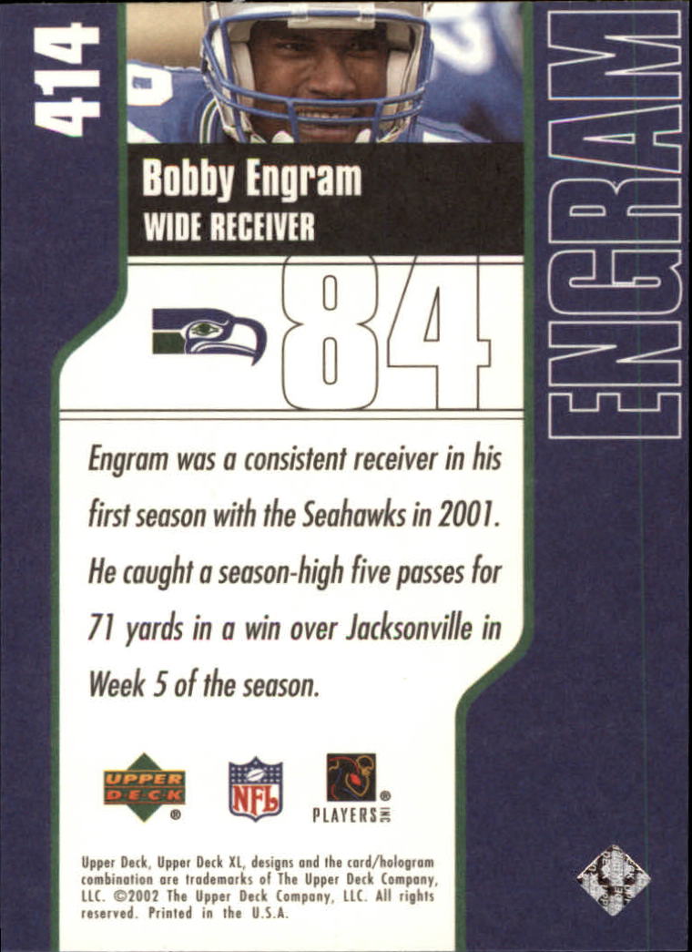 2002 XL (Upper Deck) Football "Main Set" Cards #301 to #596 - Picture 109 of 241