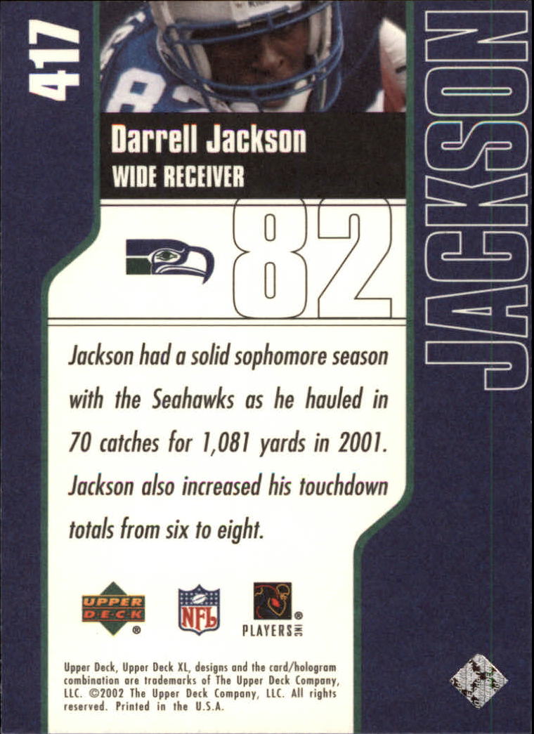 2002 XL (Upper Deck) Football "Main Set" Cards #301 to #596 - Picture 111 of 241