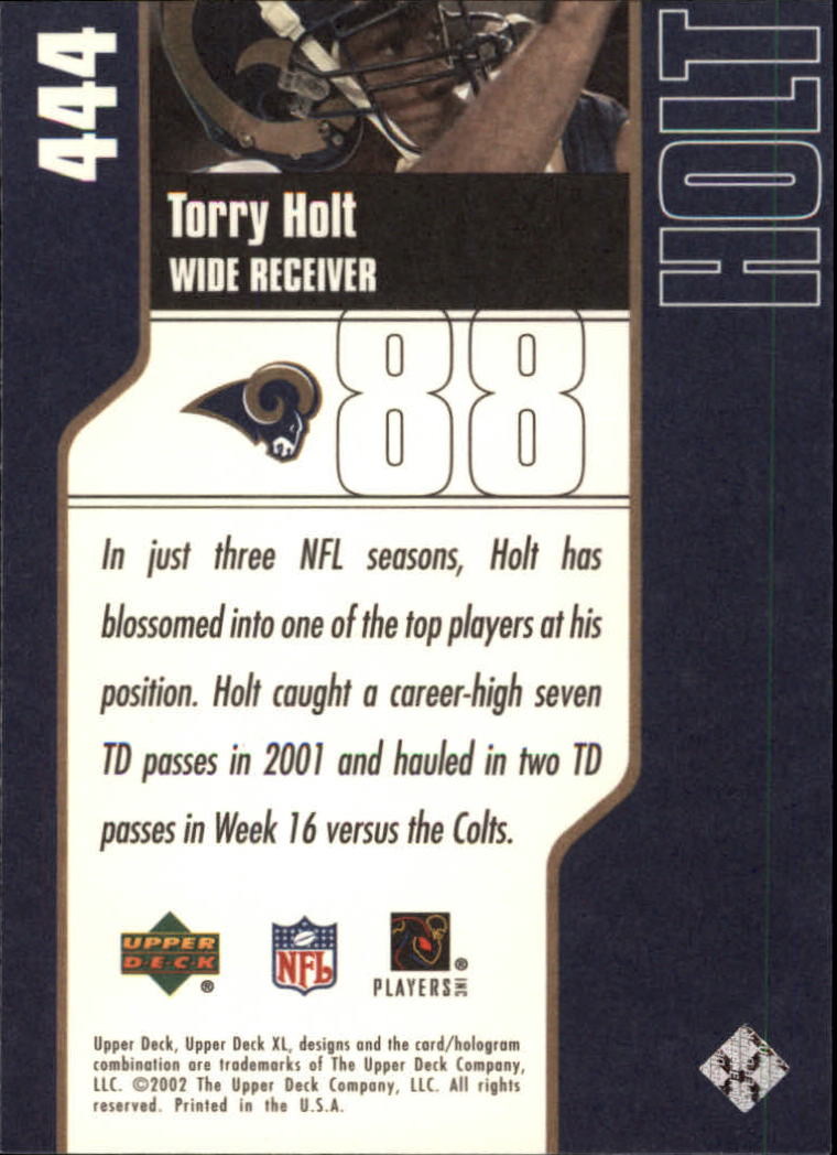 2002 XL (Upper Deck) Football "Main Set" Cards #301 to #596 - Picture 145 of 241