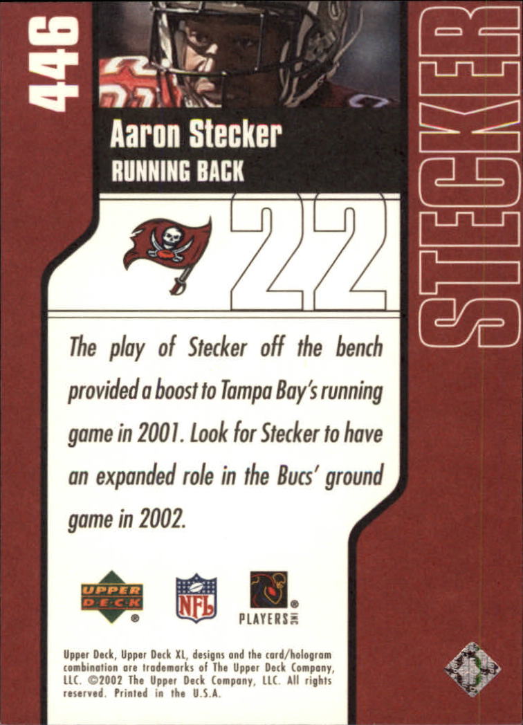 2002 XL (Upper Deck) Football "Main Set" Cards #301 to #596 - Picture 147 of 241