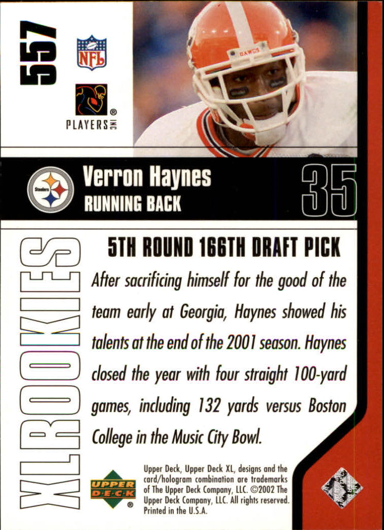 2002 XL (Upper Deck) Football "Main Set" Cards #301 to #596 - Picture 221 of 241