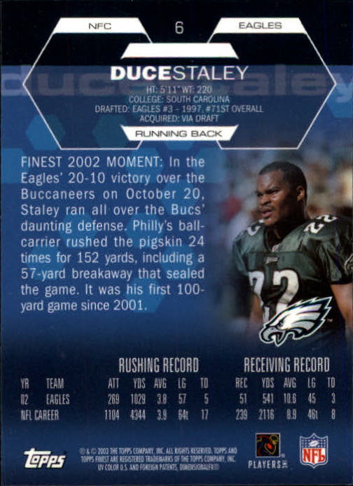 2003 Finest Football (Pick Card From List) C4 11-22 - Picture 7 of 27