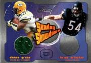 2003 Flair Sunday Showdown Jerseys #SSAG Ahman Green JSY/Brian Urlacher