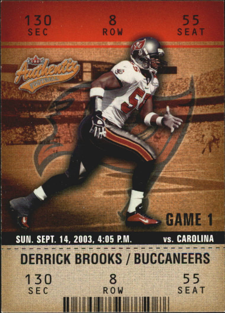 2003 Fleer Authentix #88 Derrick Brooks