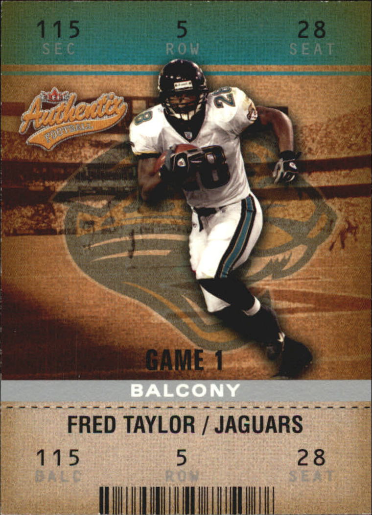 2003 Fleer Authentix Balcony #17 Fred Taylor