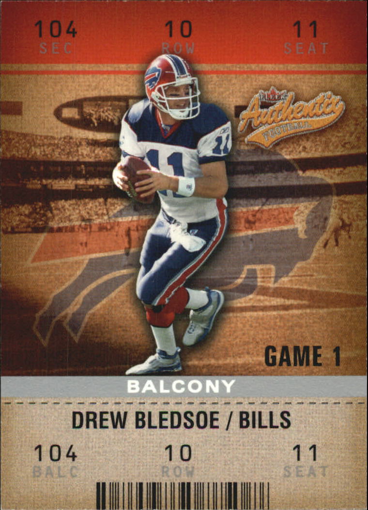 2003 Fleer Authentix Balcony #52 Drew Bledsoe