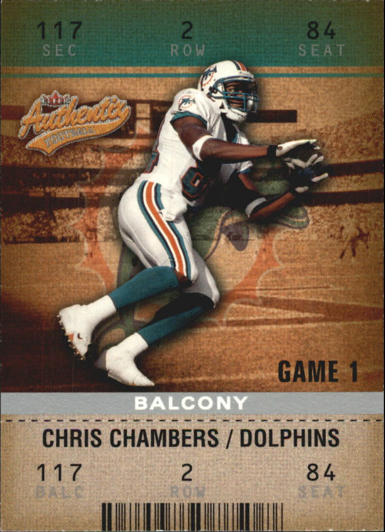 2003 Fleer Authentix Balcony #54 Chris Chambers