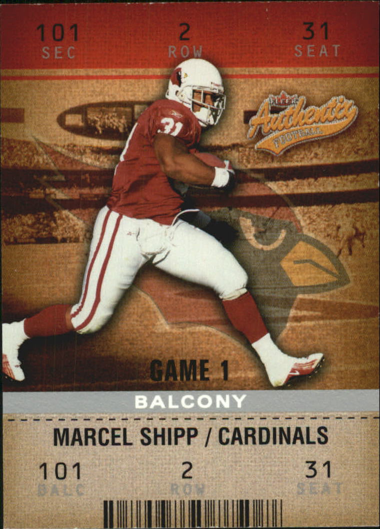 2003 Fleer Authentix Balcony #96 Marcel Shipp