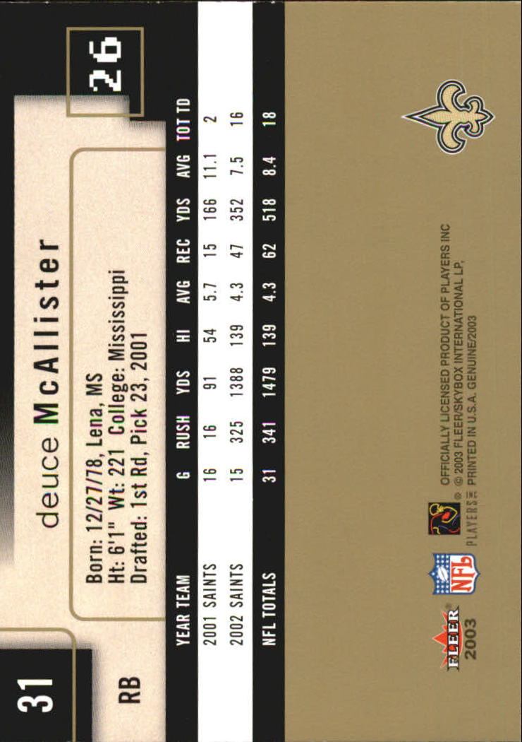 B3620- 2003 Fleer Genuine Insider FB 1-100 +Inserts -You Pick- 15+ FREE US SHIP - Picture 61 of 210