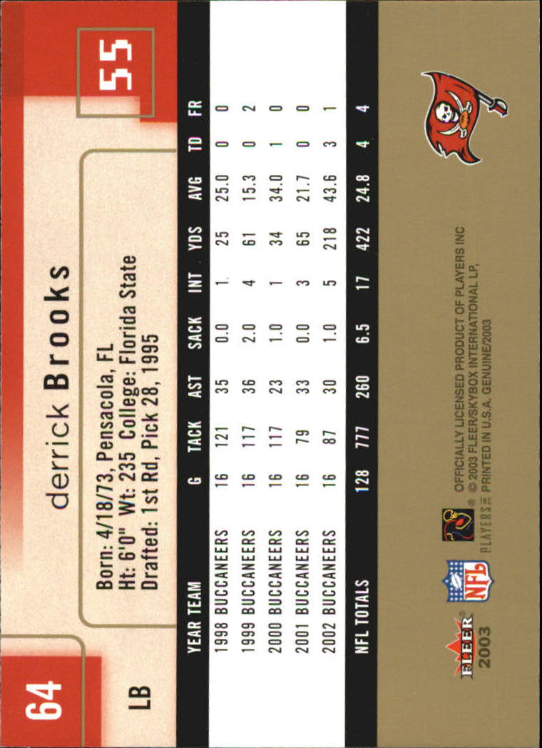 B3620- 2003 Fleer Genuine Insider FB 1-100 +Inserts -You Pick- 15+ FREE US SHIP - Picture 123 of 210