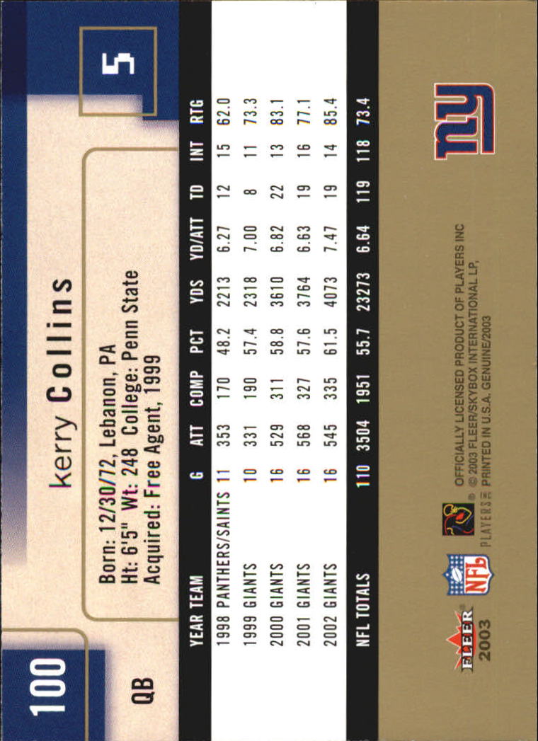 B3620- 2003 Fleer Genuine Insider FB 1-100 +Inserts -You Pick- 15+ FREE US SHIP - Picture 193 of 210