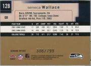 2003 Fleer Genuine Insider #128 Seneca Wallace RC back image