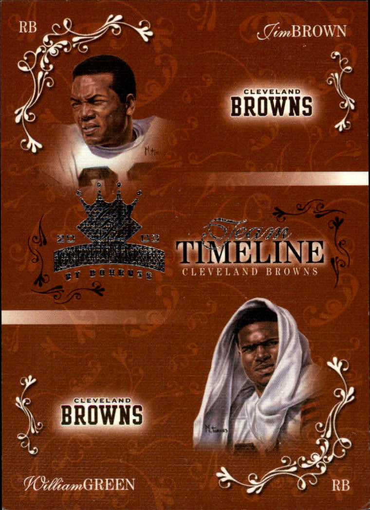 2003 Gridiron Kings Team Timeline #TT6 Jim Brown/William Green