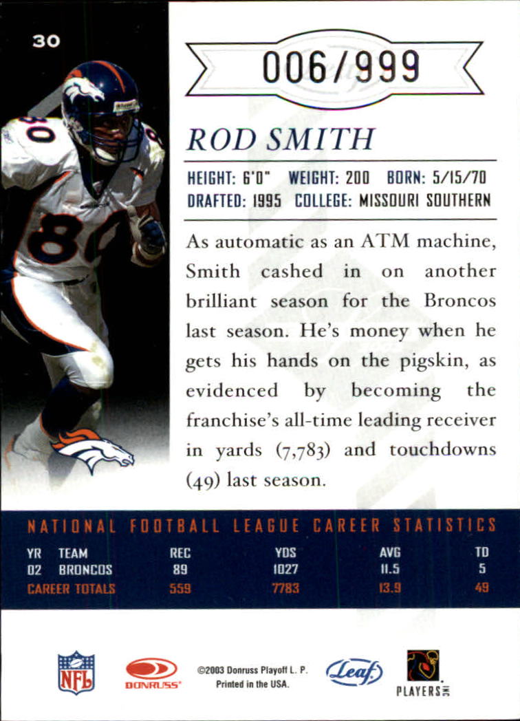 Sports Card Back