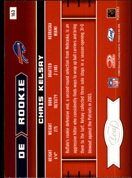 B2017- 2003 Leaf Rookies and Stars FB Asst Cards -You Pick- 15+ FREE US SHIP - Picture 220 of 267