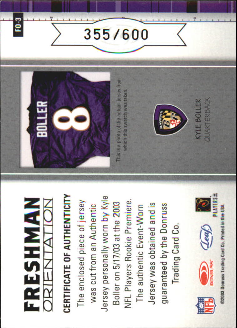 B2017- 2003 Leaf Rookies and Stars FB Asst Cards -You Pick- 15+ FREE US SHIP - Picture 257 of 267