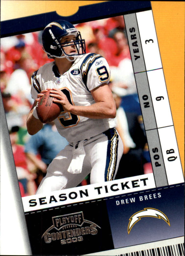 2003 Playoff Contenders #52 Drew Brees