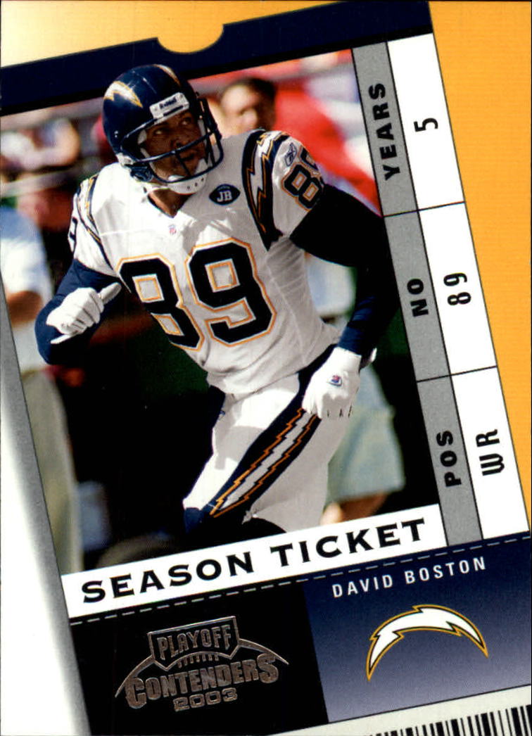 2003 Playoff Contenders #53 David Boston