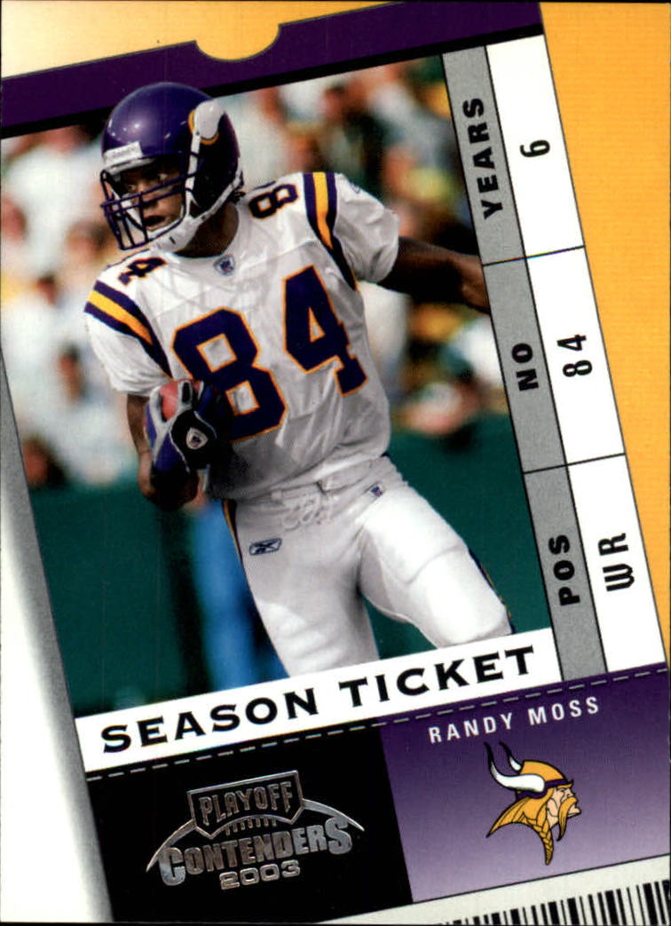 2003 Playoff Contenders #62 Randy Moss