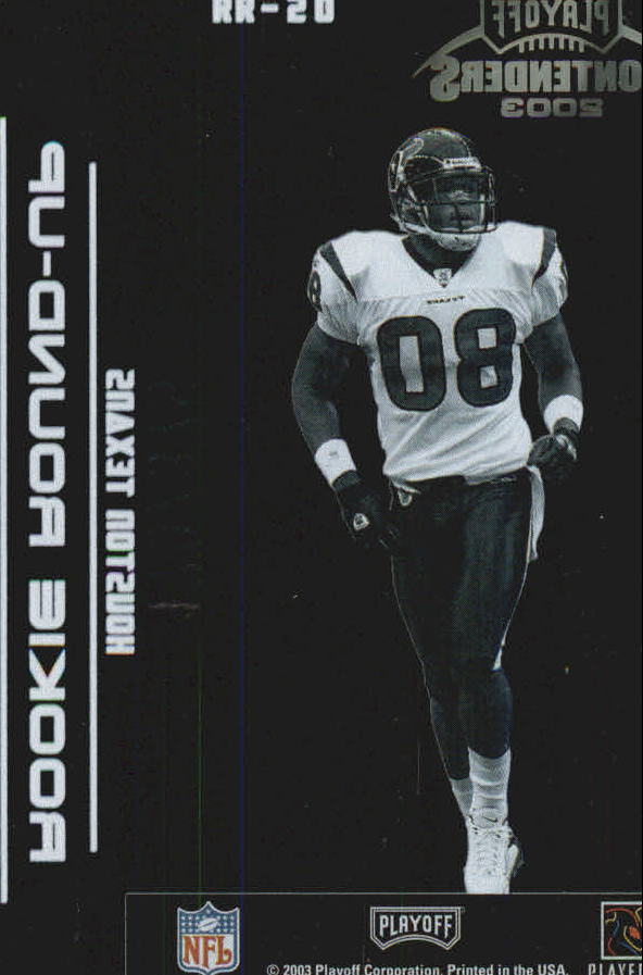 2003 Playoff Contenders Rookie Round Up #RR20 Andre Johnson back image