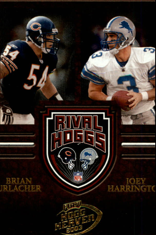 2003 Playoff Hogg Heaven Rival Hoggs #RH2 Joey Harrington/Brian Urlacher