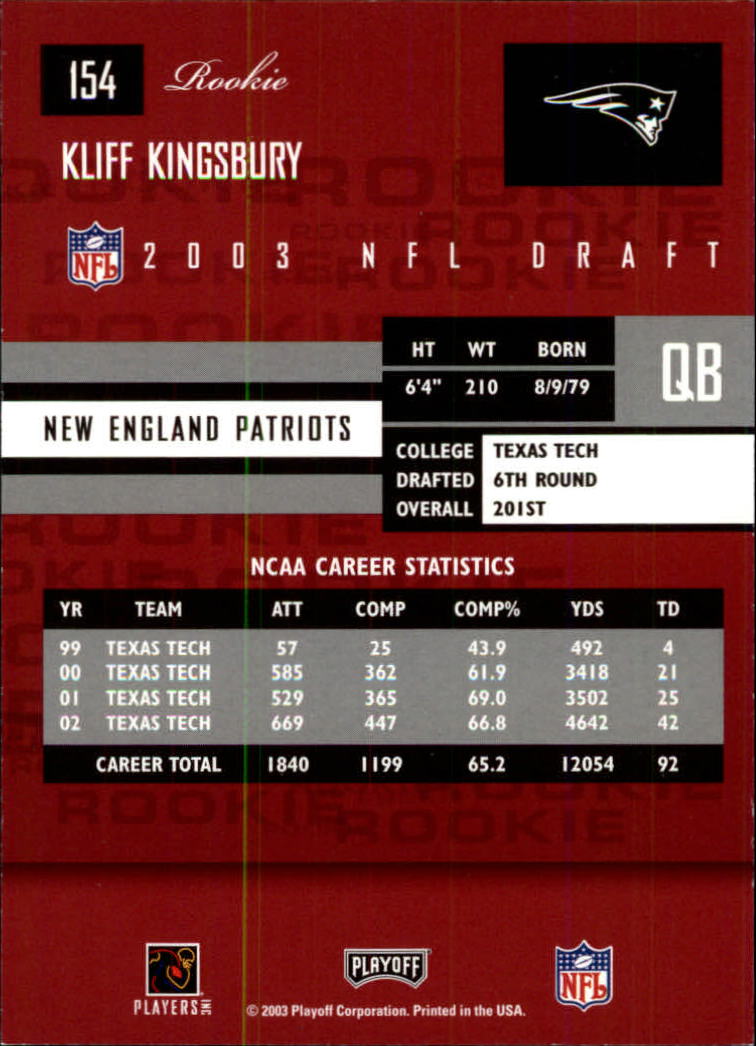 2003 Playoff Prestige Football Rookie RC Singles - You Choose - Bild 6 von 104