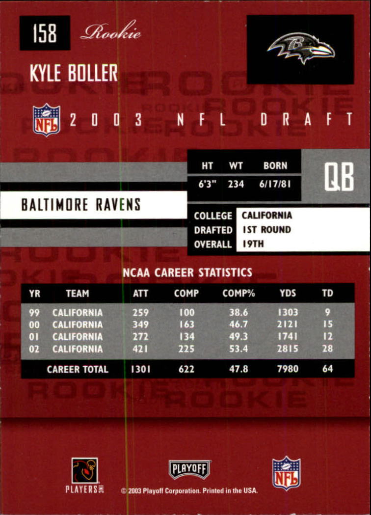 2003 Playoff Prestige Football Rookie RC Singles - You Choose - Bild 14 von 104