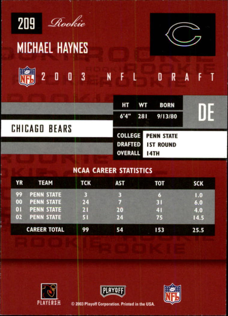 2003 Playoff Prestige Football Rookie RC Singles - You Choose - Bild 77 von 104