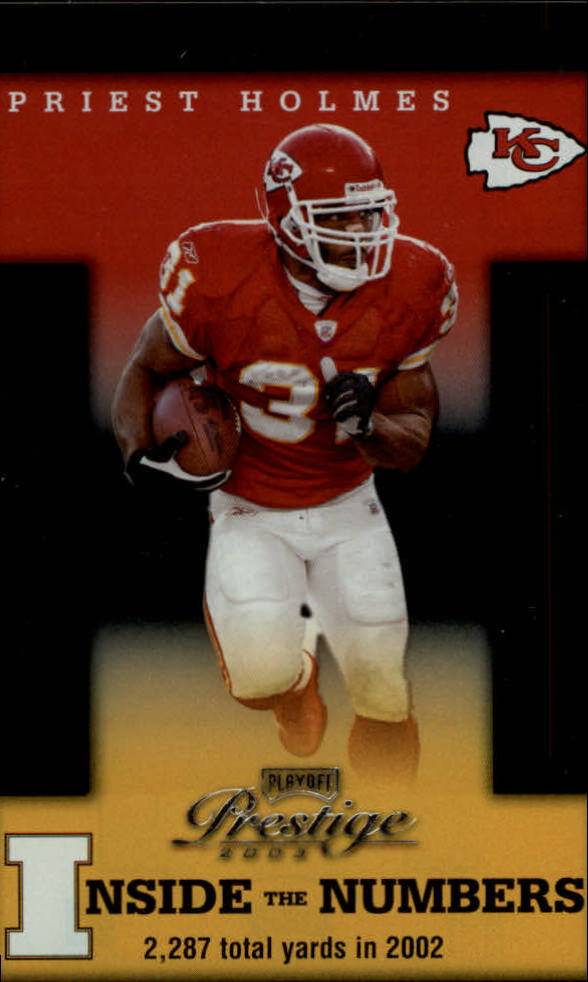 2003 Playoff Prestige Inside the Numbers #IN10 Priest Holmes