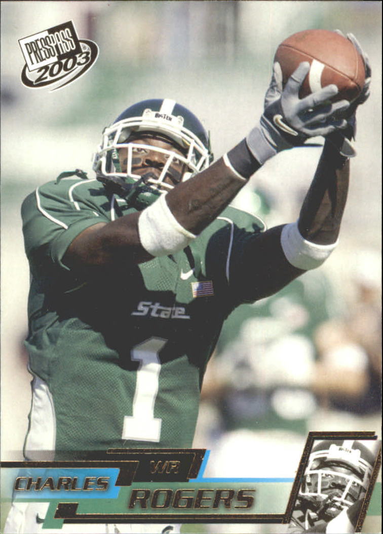 2003 Press Pass Gold Zone #G28 Charles Rogers