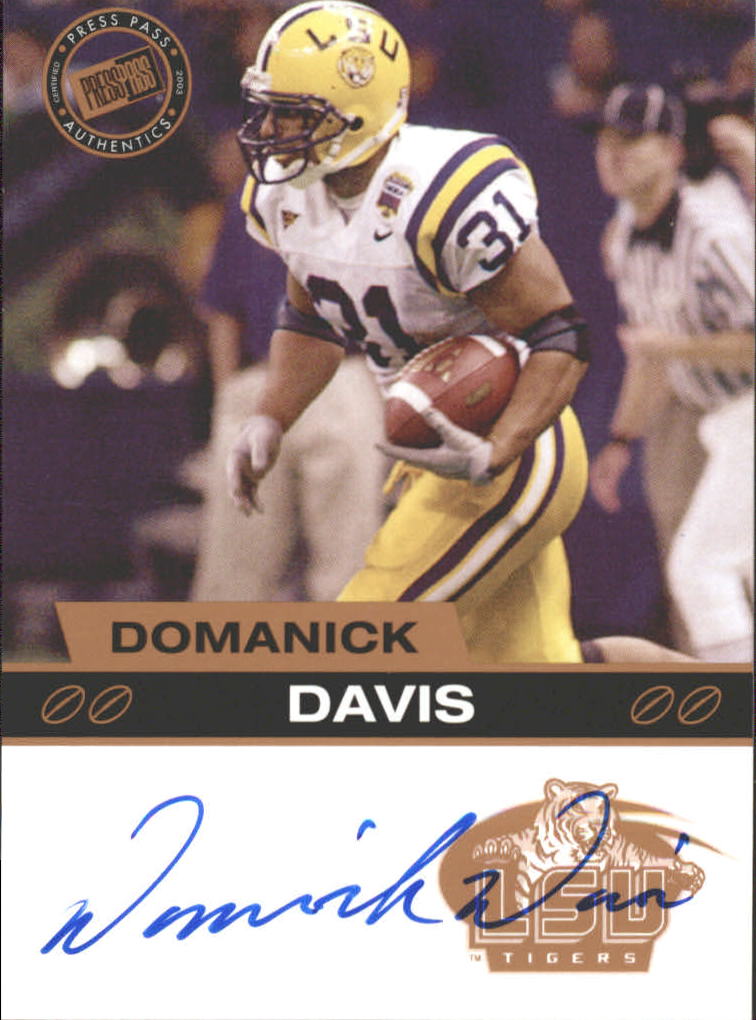 2003 Press Pass Autographs Bronze #11 Domanick Davis