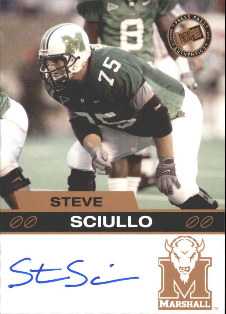 2003 Press Pass Autographs Bronze #48 Steve Sciullo