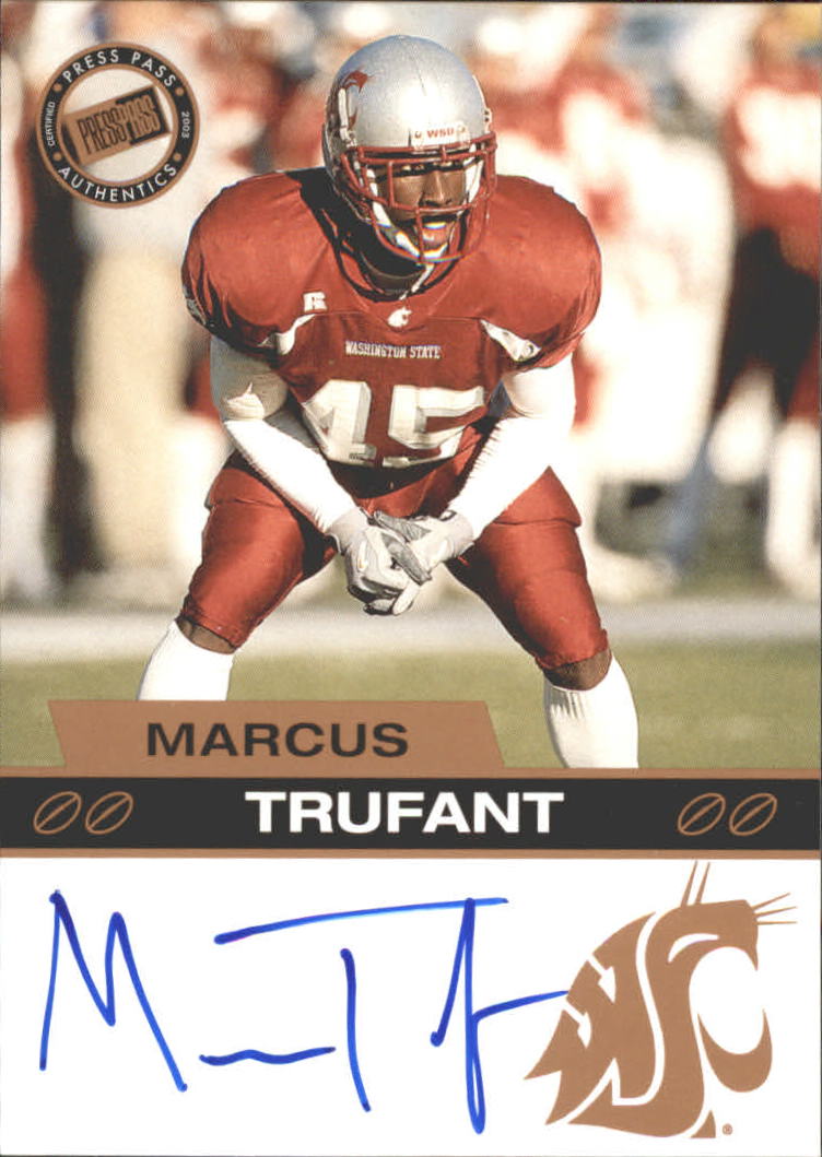 2003 Press Pass Autographs Bronze #55 Marcus Trufant
