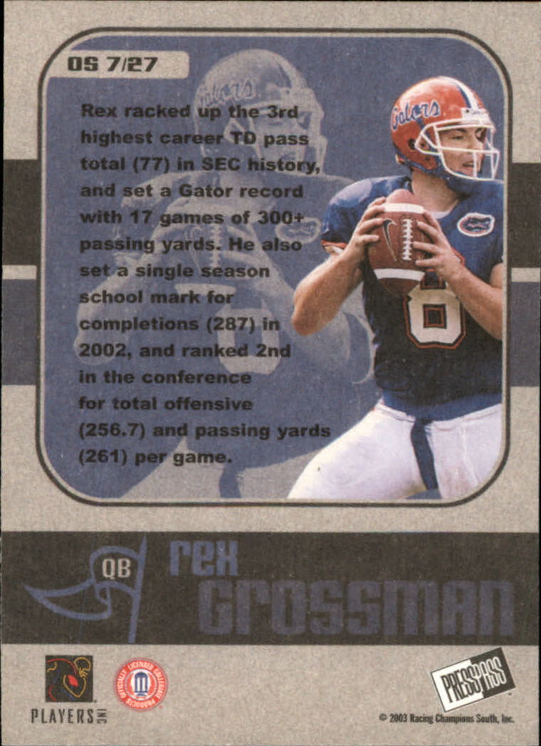 2003 Press Pass JE Football "Insert" Cards - Picture 13 of 55