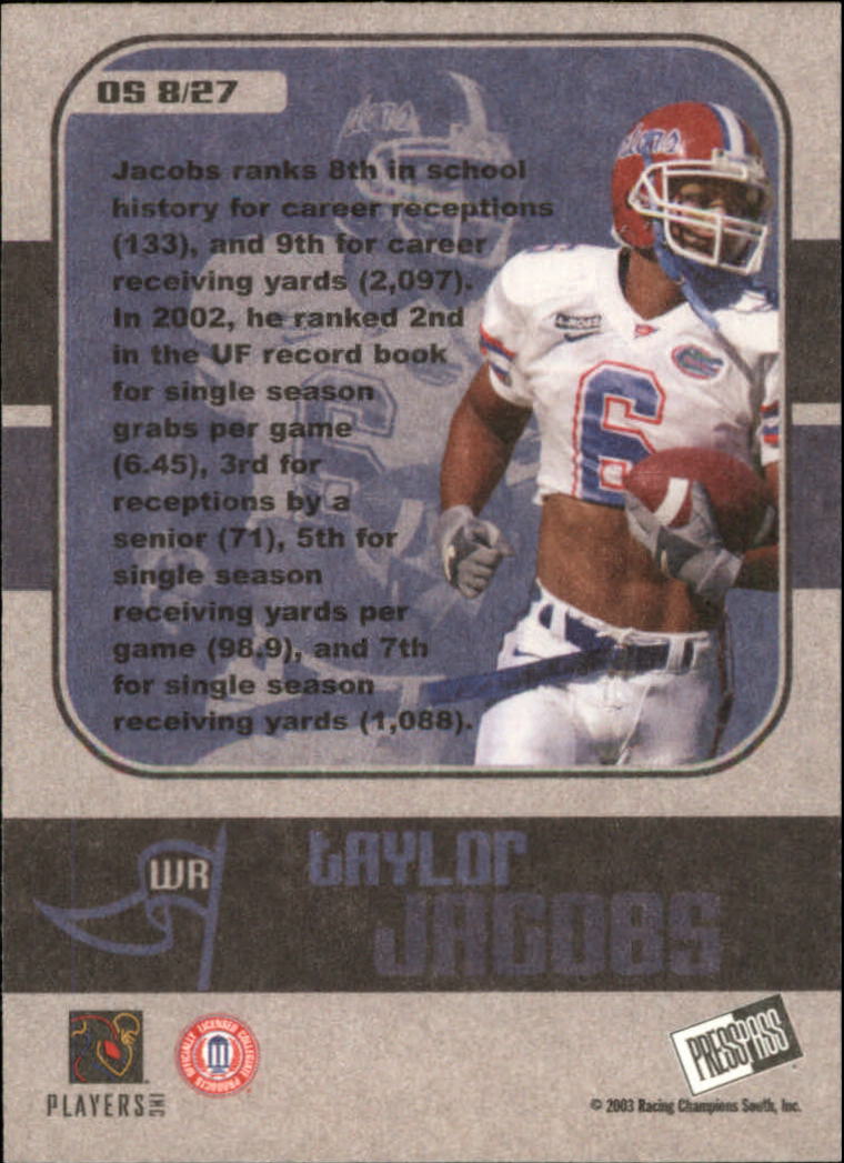 2003 Press Pass JE Football "Insert" Cards - Picture 15 of 55