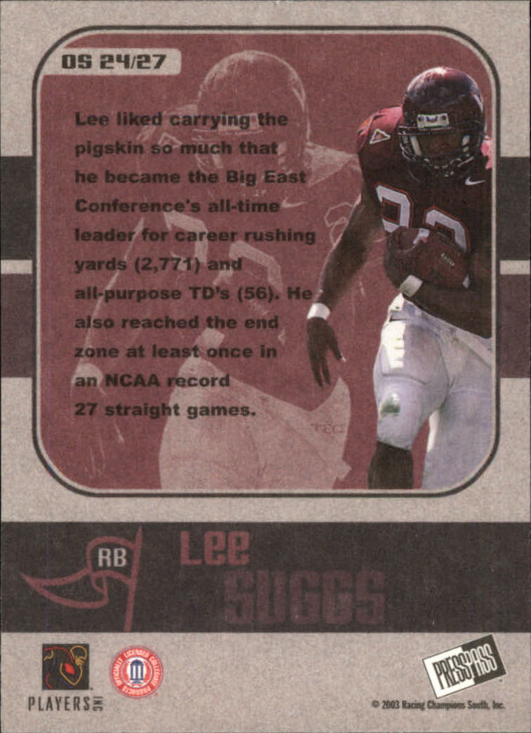 2003 Press Pass JE Football "Insert" Cards - Picture 45 of 55