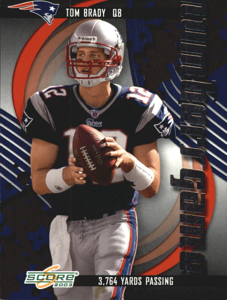 2003 Score Numbers Game #NG4 Tom Brady/3764