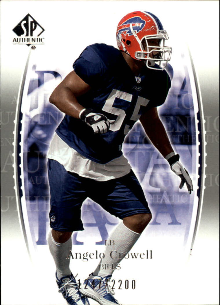 2003 SP Authentic #106 Angelo Crowell RC