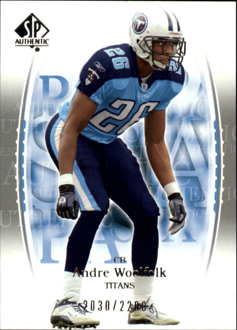 2003 SP Authentic #117 Andre Woolfolk RC
