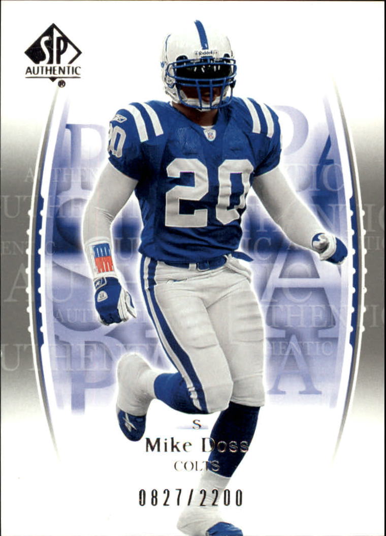 2003 SP Authentic #119 Mike Doss RC