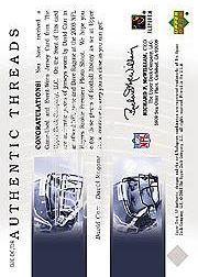 2003 SP Authentic Threads Doubles #DCDR David Carr/Dave Ragone back image