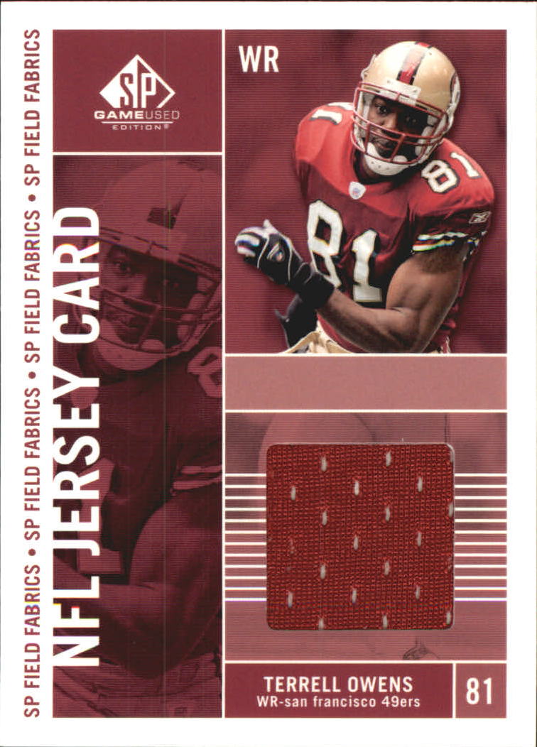 2003 SP Game Used Edition Field Fabrics #TO Terrell Owens