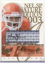 2003 SP Signature Autographs Black Ink #LJ Larry Johnson