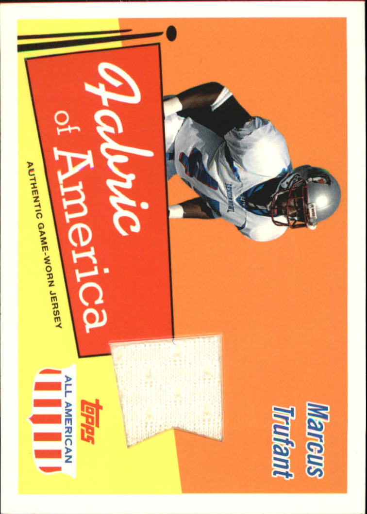 2003 Topps All American Fabric of America #FAMT Marcus Trufant E