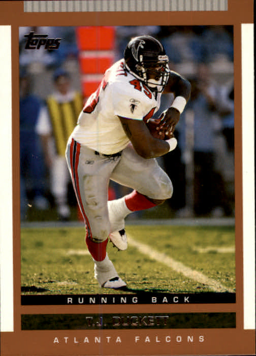 2003 Topps Chrome T.J. Duckett Atlanta Falcons #42